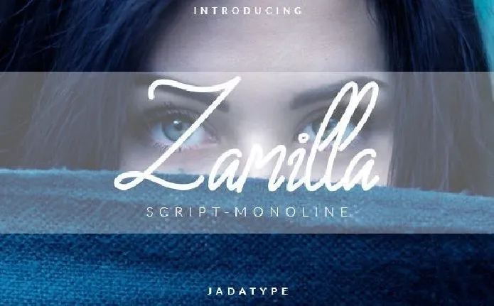 Zamilla Monoline Script font