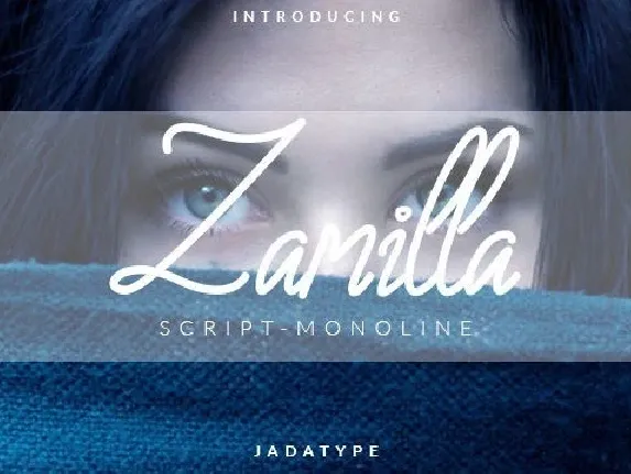 Zamilla Monoline Script font