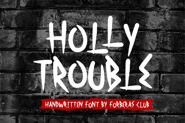 Holly Trouble font