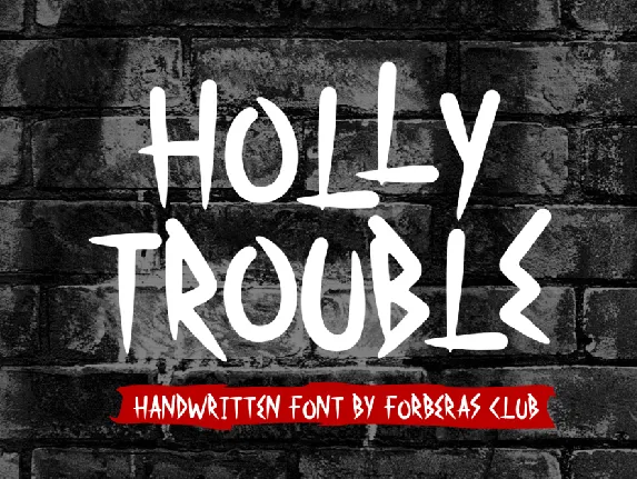 Holly Trouble font