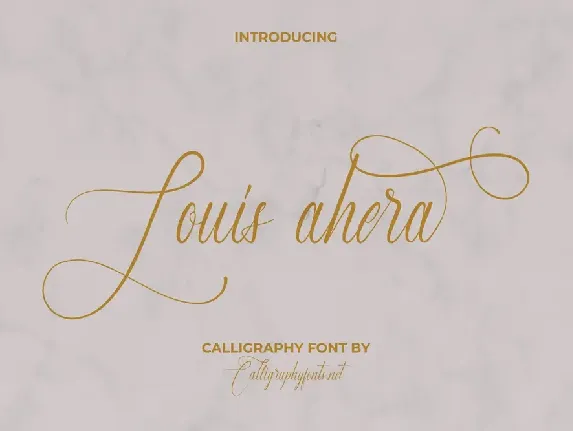 Louis Ahera font