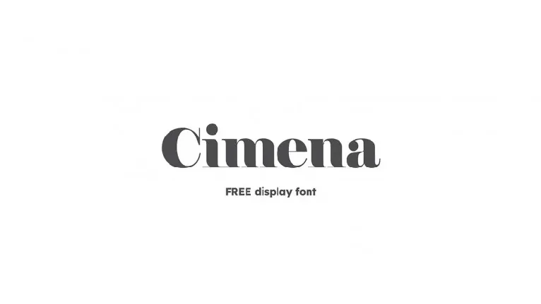 Cimena font