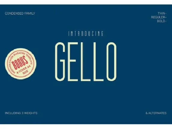 Gello Family font