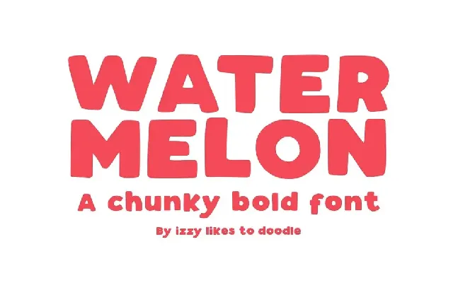 Watermelon Bold font