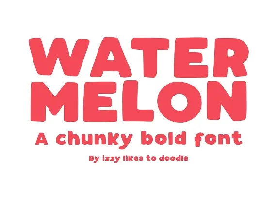 Watermelon Bold font