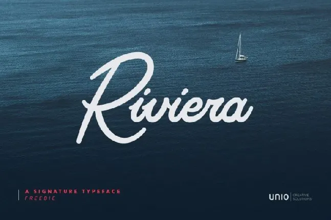 Riviera Signature font