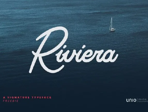 Riviera Signature font