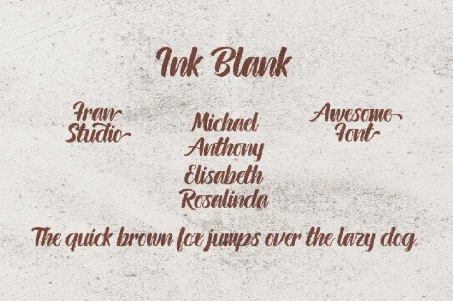 Ink Blank font