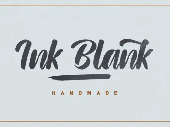 Ink Blank font