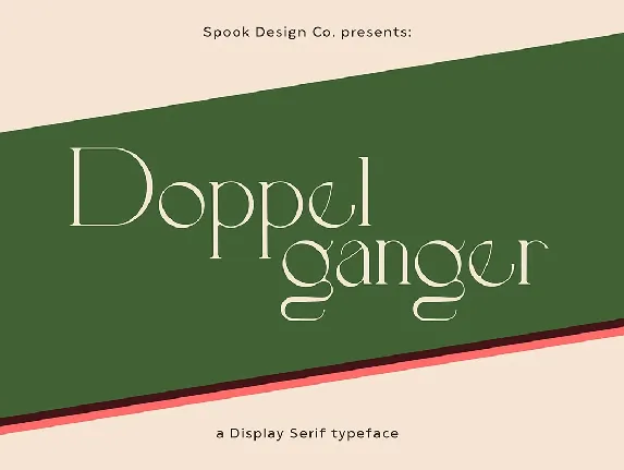 Doppelganger Display Serif font