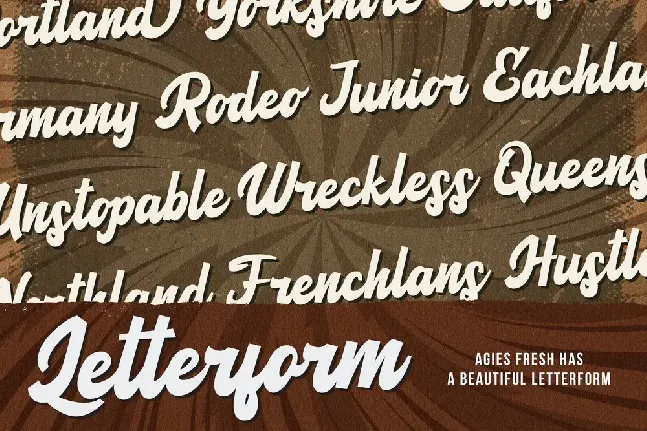 AgiesFresh font