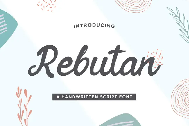 Rebutan Free Trial font