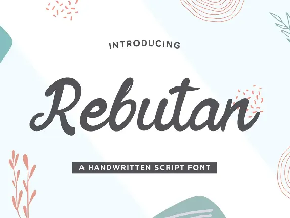 Rebutan Free Trial font