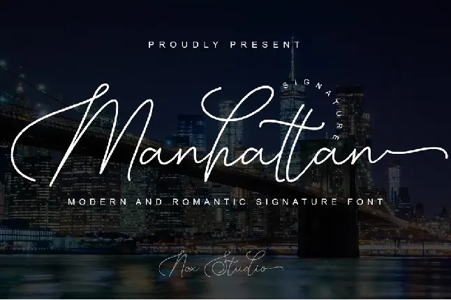 Manhattan Signature font