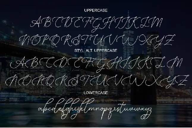 Manhattan Signature font