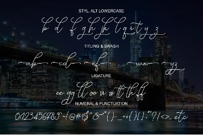 Manhattan Signature font