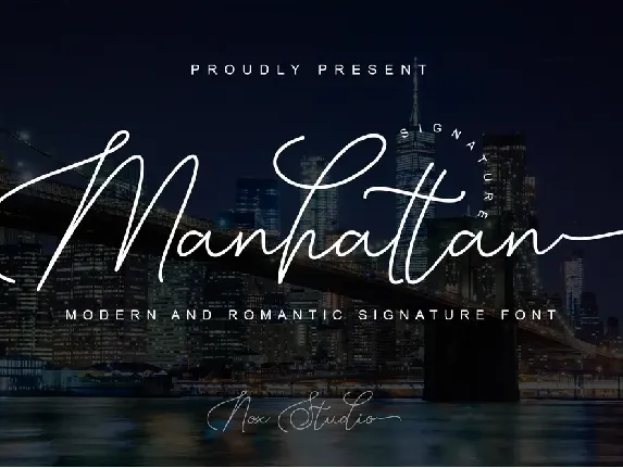 Manhattan Signature font