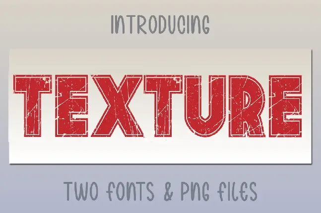 Texture font