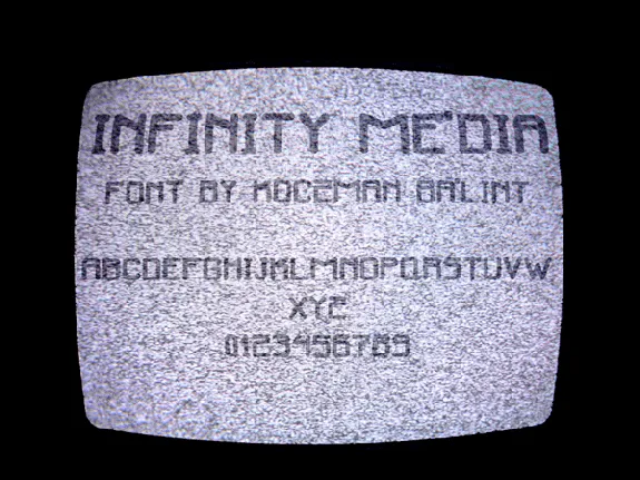 Infinity Media font