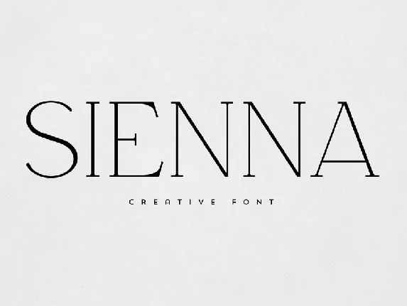 Sienna font