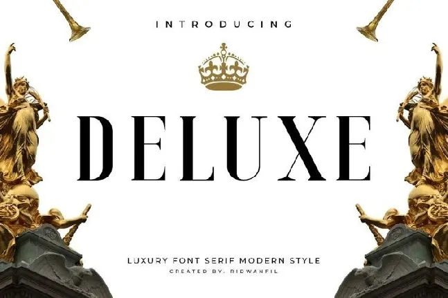 Deluxe Luxury Serif Family font