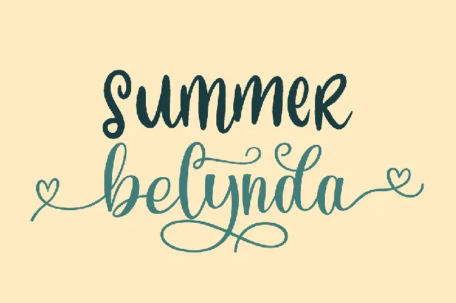 Summer Belynda font