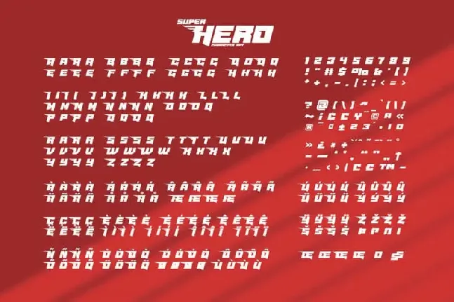 Masked Hero Display font