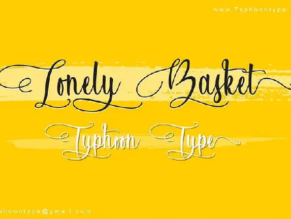 Lonely Basket Script font