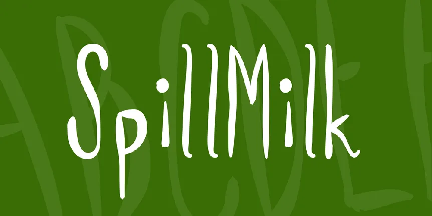 SpillMilk font