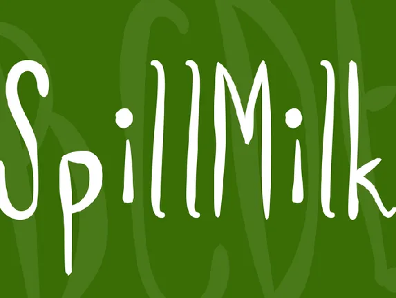 SpillMilk font