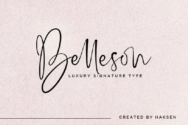 Belleson Luxury Script font