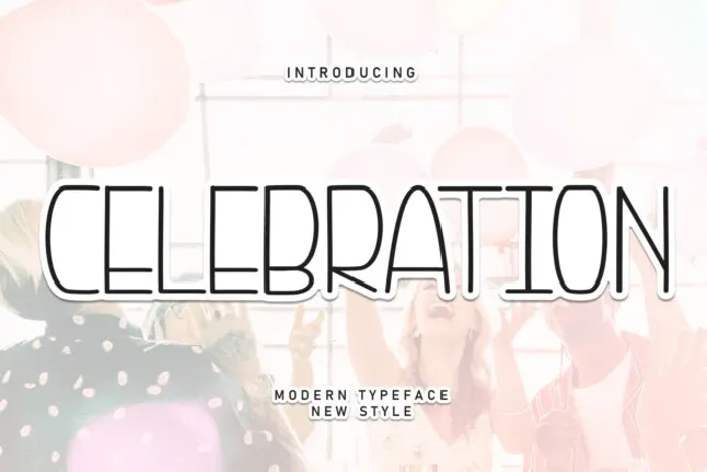 Celebration Display font