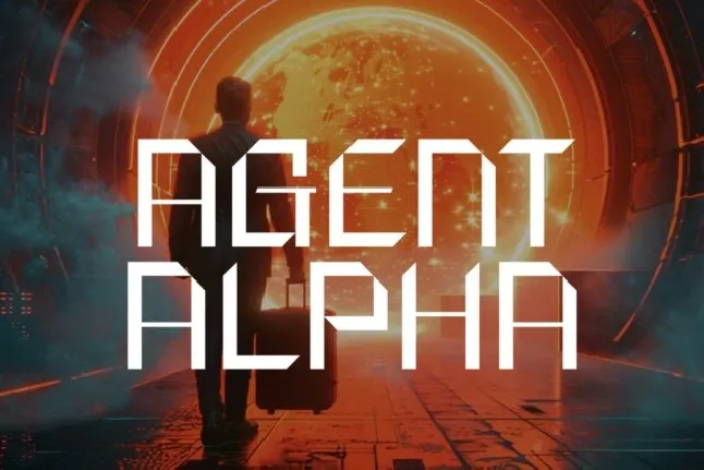 Agent Alpha font