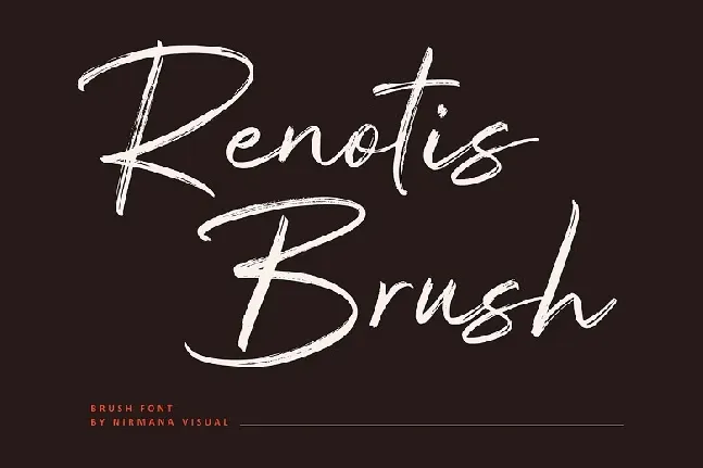 Renotis Brush font