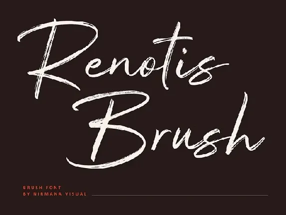 Renotis Brush font