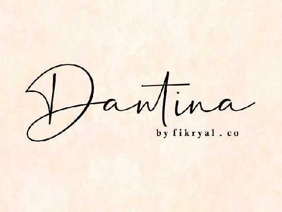 Dantina Handwritten font