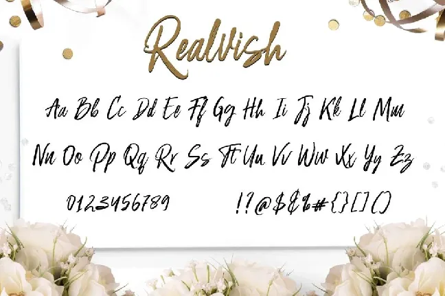 Realvish font