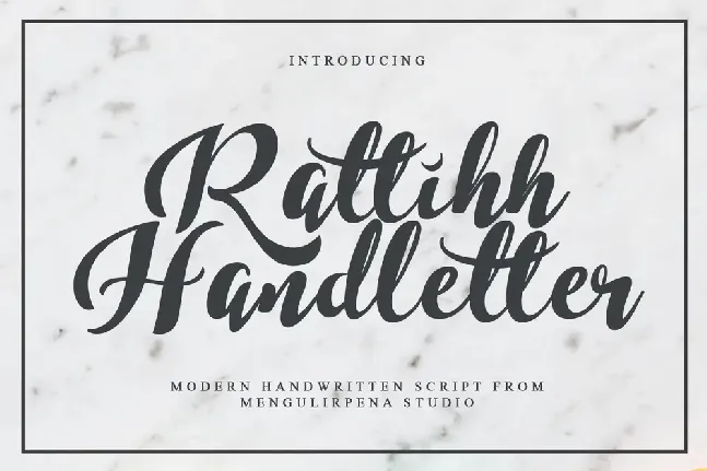 Rattihh Script font