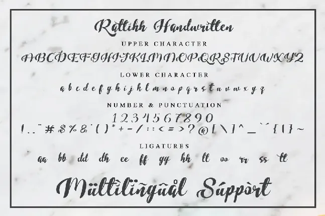 Rattihh Script font