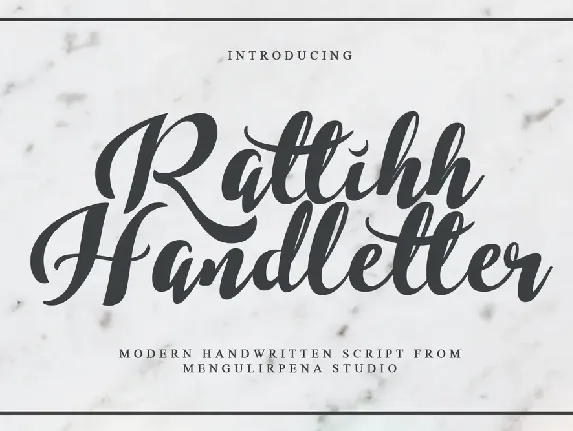 Rattihh Script font