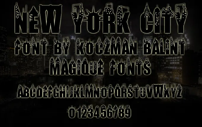 New York City font