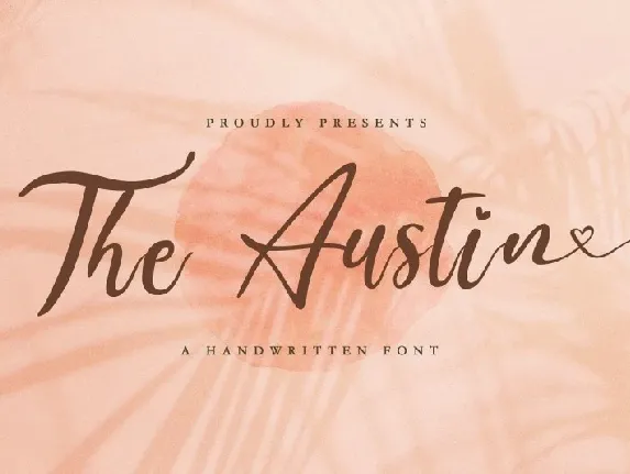 The Austin Handwritten Script font