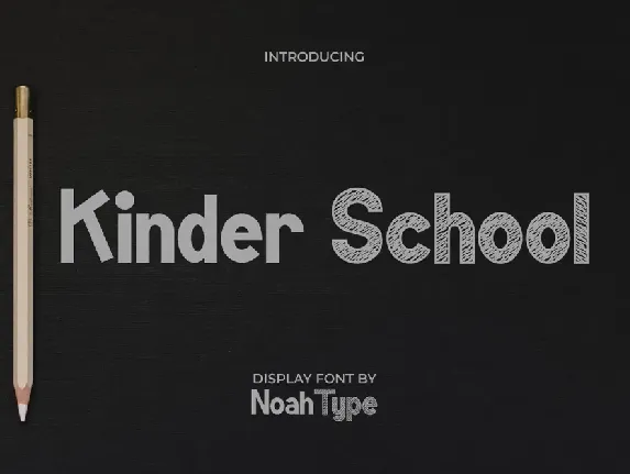 Kinder School font