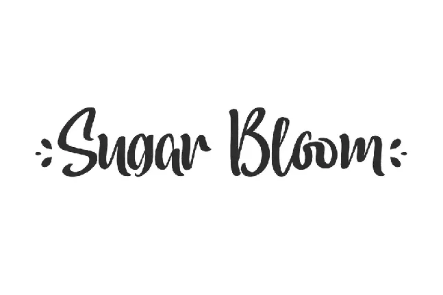 Sugar Bloom font