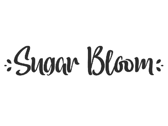 Sugar Bloom font