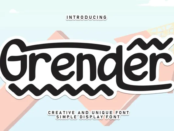 Grender Display font