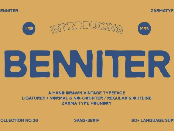 Benniter Trial Version font