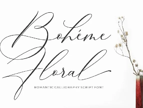 Boheme Floral Script Free font