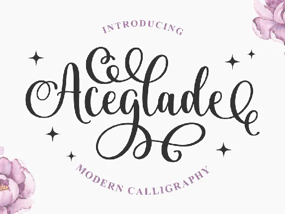 Aceglade_DEMO font