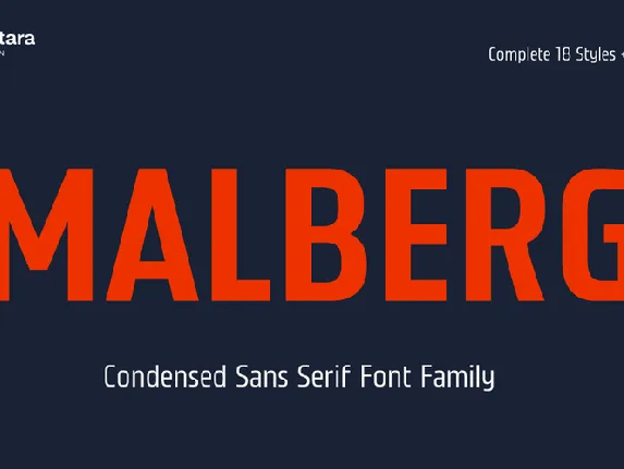 Malberg Trial font